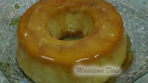 PUDIM CARAMELIZADO COM LARANJA