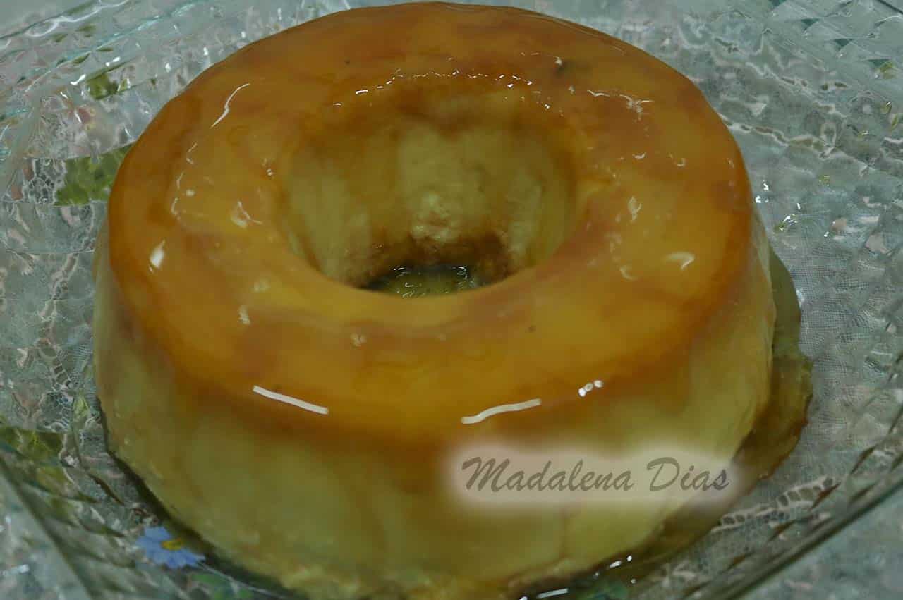 PUDIM CARAMELIZADO COM LARANJA