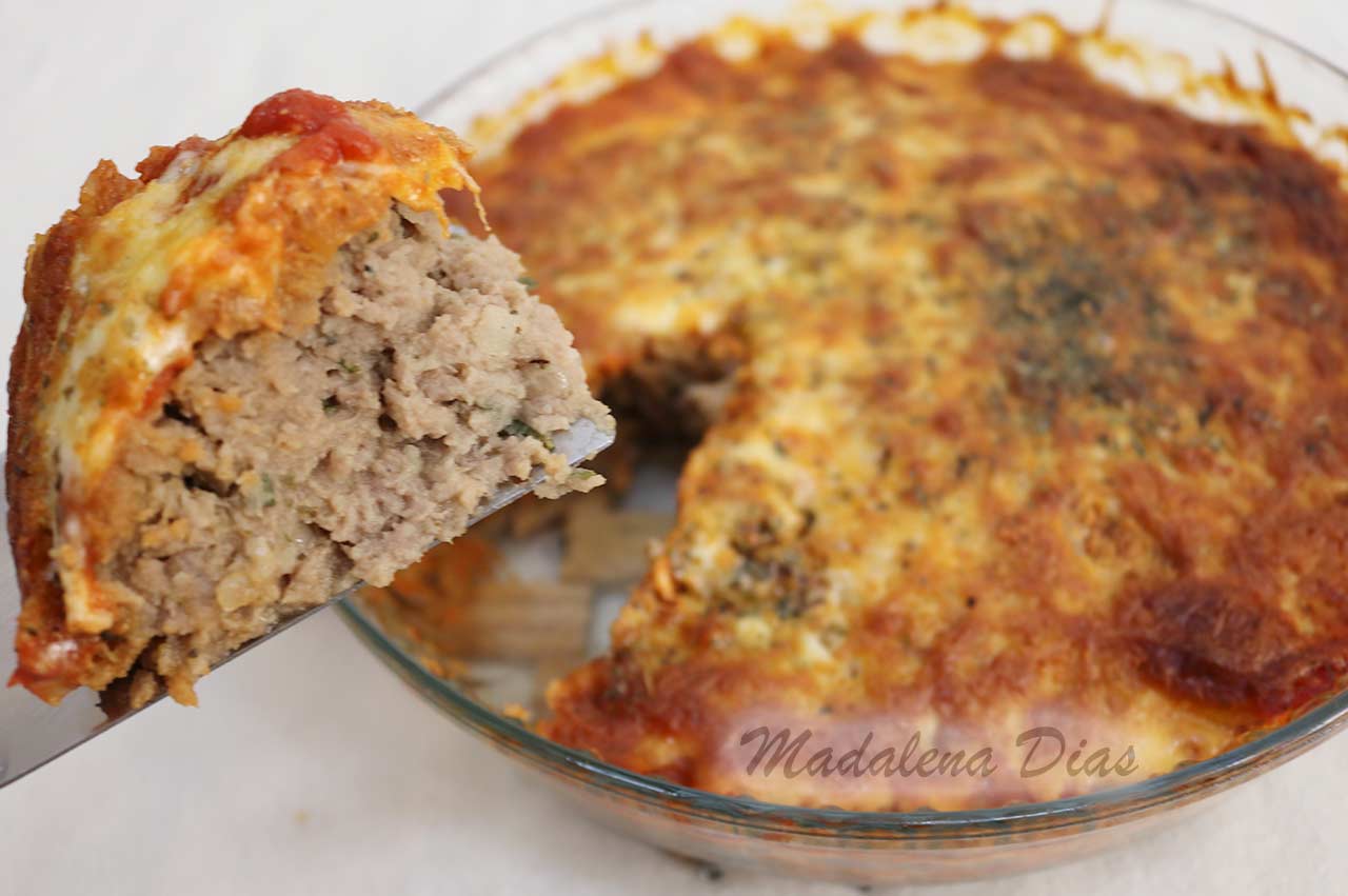 Carne Moída à Parmegiana - Cozinhando com a Mada