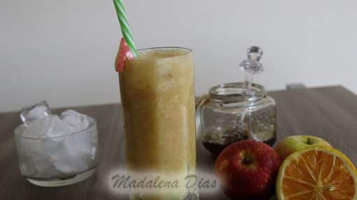 FOTO SUCO DE MAÇA COM LARANJA