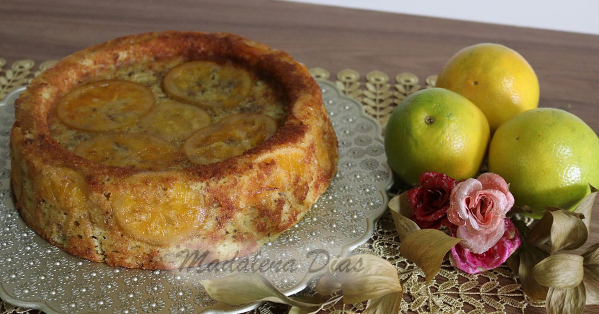 FOTO BOLO DE LARANJA COM NOZES